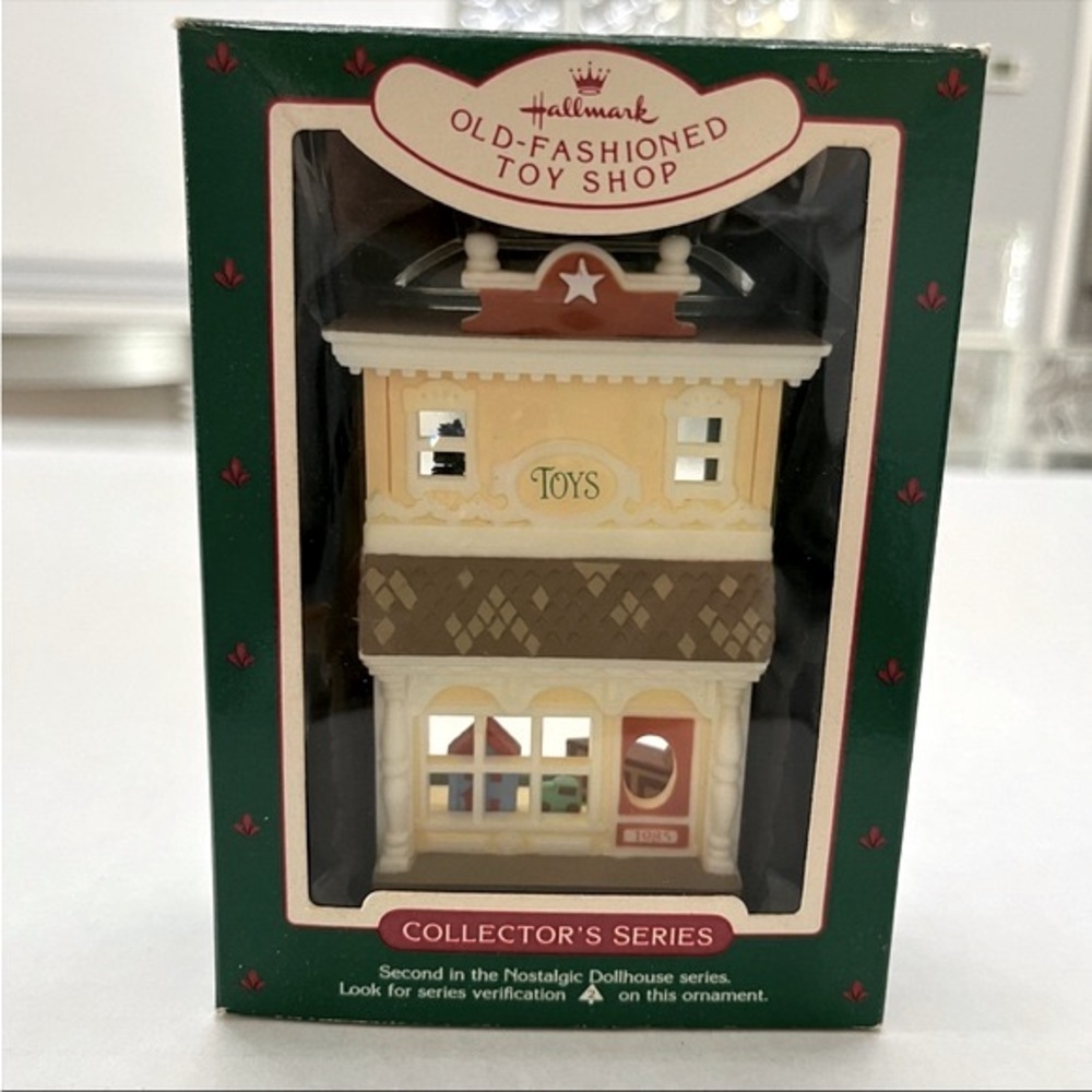 Hallmark Ornament Nostalgic Houses and Shops
Old Fashioned Toy Shop
Dated 1985